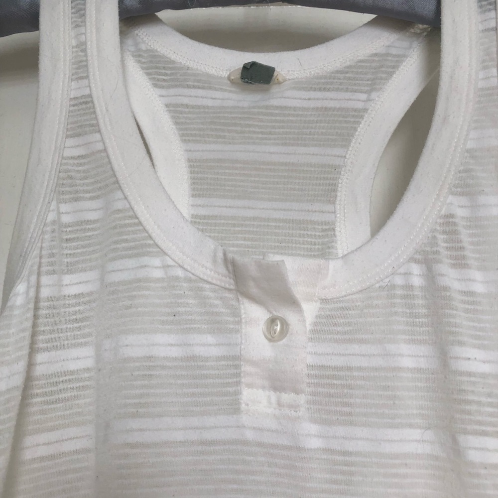 FOSSIL Y2K White Burnout Racerback Tank XS - Picture 8 of 14